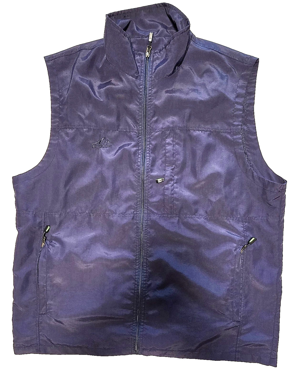 Duyang Outdoor Vest Size 2XL Navy Blue Zippered Front With Pockets